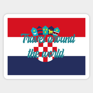 Travel Around the World - Croatia Sticker